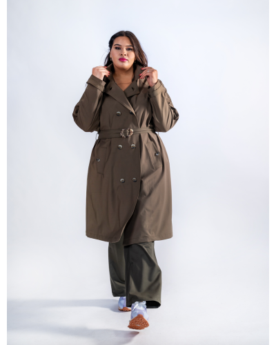 Trench parka long