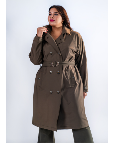 Trench parka long