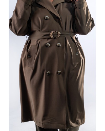 Trench parka long