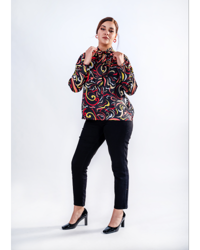 Blouse col foulard