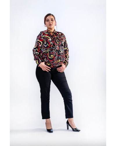 Blouse col foulard