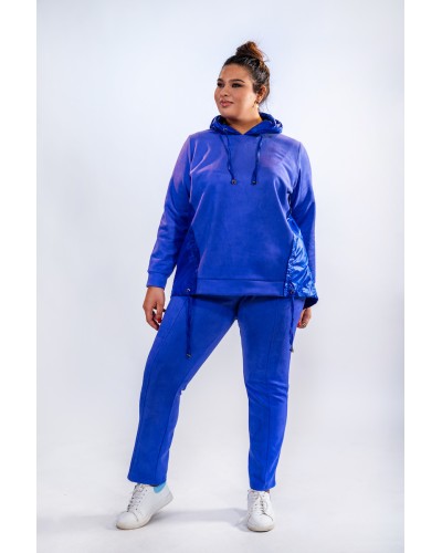 Ensemble jogging bi-matiére